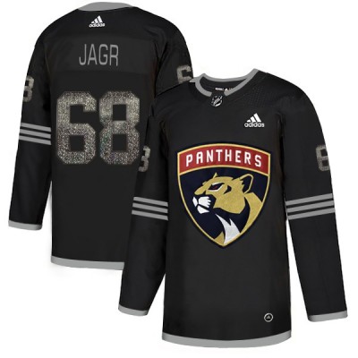 Adidas Florida Panthers #68 Jaromir Jagr Black Authentic Classic Stitched NHL Jersey Men's